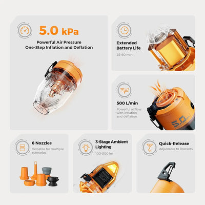 Flextail Max Pump 3 Portable Advanced Air Pump Lantern - Shop  Air Pumps at  Trekaline