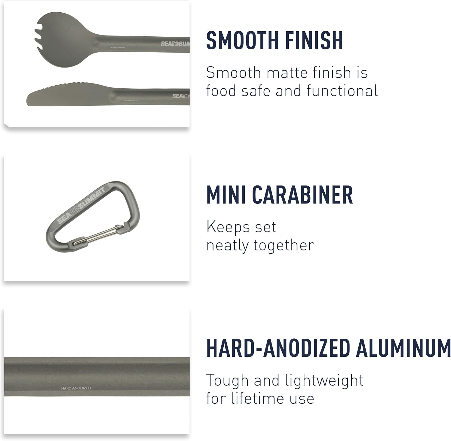 Sea to Summit Alpha Light Spork and Knife Set - Shop  Camping Utensil Sets at  Trekaline