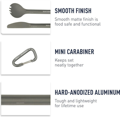 Sea to Summit Alpha Light Spork and Knife Set - Shop  Camping Utensil Sets at  Trekaline
