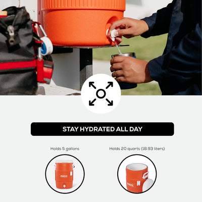 5 Gallon Seat Top Drinks Cooler - 19L - Shop  Water Jugs at  Trekaline