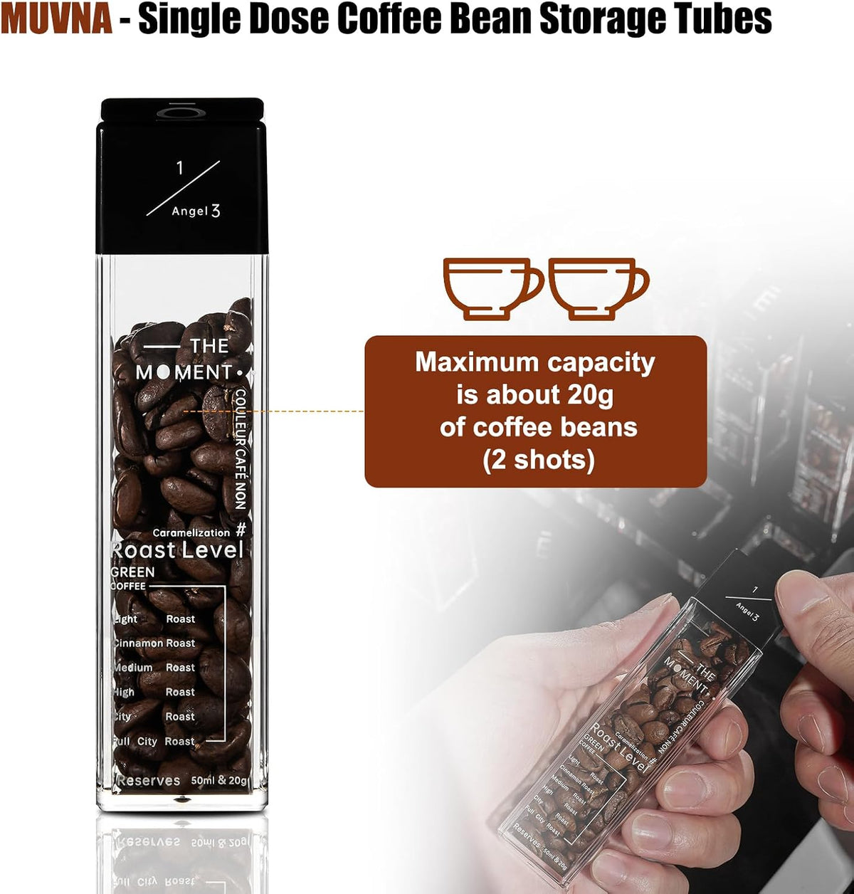 Muvna Angel Coffee Bean Cellars 50 ml 6pcs Walnut