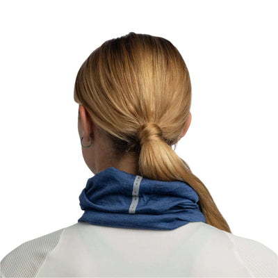 Buff Merino Lightweight Neckwear Multistripes Indigo
