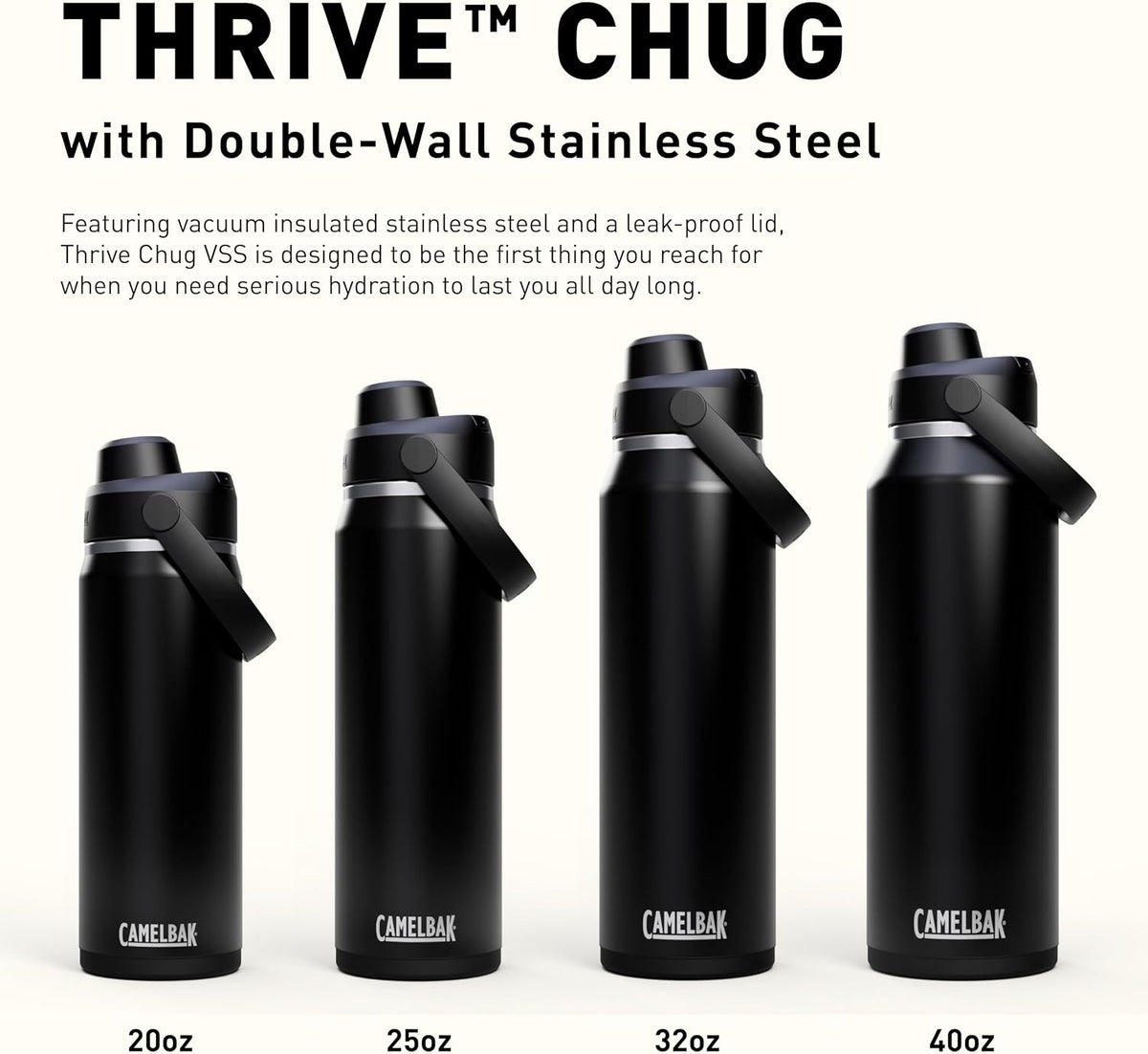 Camelbak Thrive Chug Insulated Stainless Steel Bottle 25 oz - Shop  Water Bottles at  Trekaline