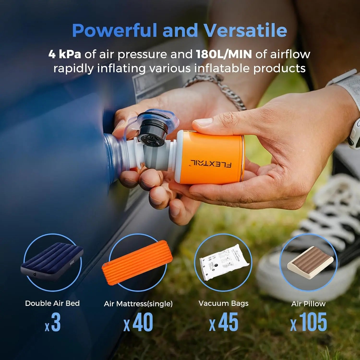 Flextail Tiny Pump 2X Mini Inflator Lantern - Shop  Air Pumps at  Trekaline