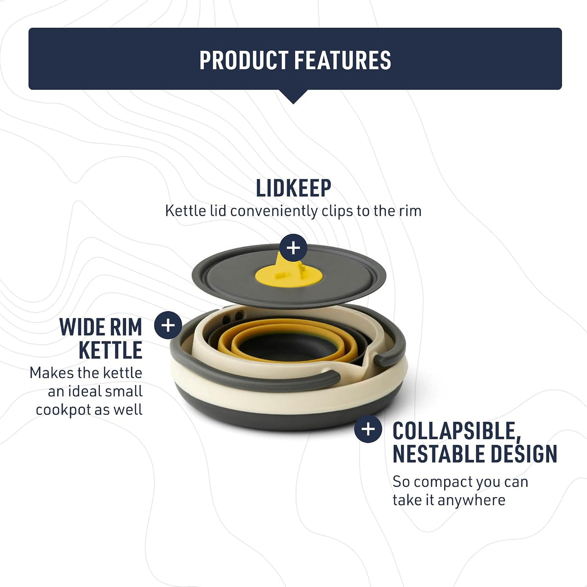 Sea to Summit Frontier Ultralight Collapsible Kettle Set - Shop  Camping Utensil Sets at  Trekaline