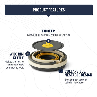 Sea to Summit Frontier Ultralight Collapsible Kettle Set - Shop  Camping Utensil Sets at  Trekaline