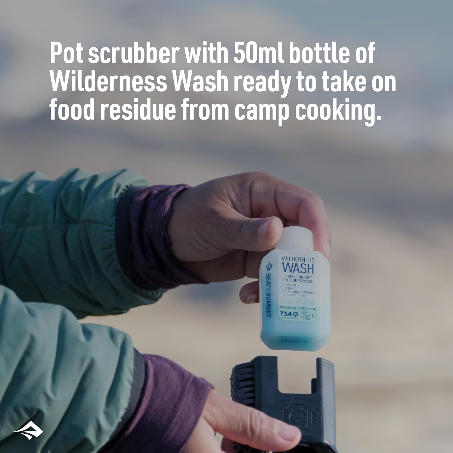 Sea to Summit Camp Kitchen Pot Scrubber and Soap - Shop  Cleaning Accessories at  Trekaline