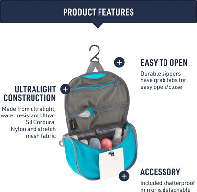 Sea to Summit Ultra-Sil Hanging Toiletry Bag - Shop  Toiletry Bags at  Trekaline