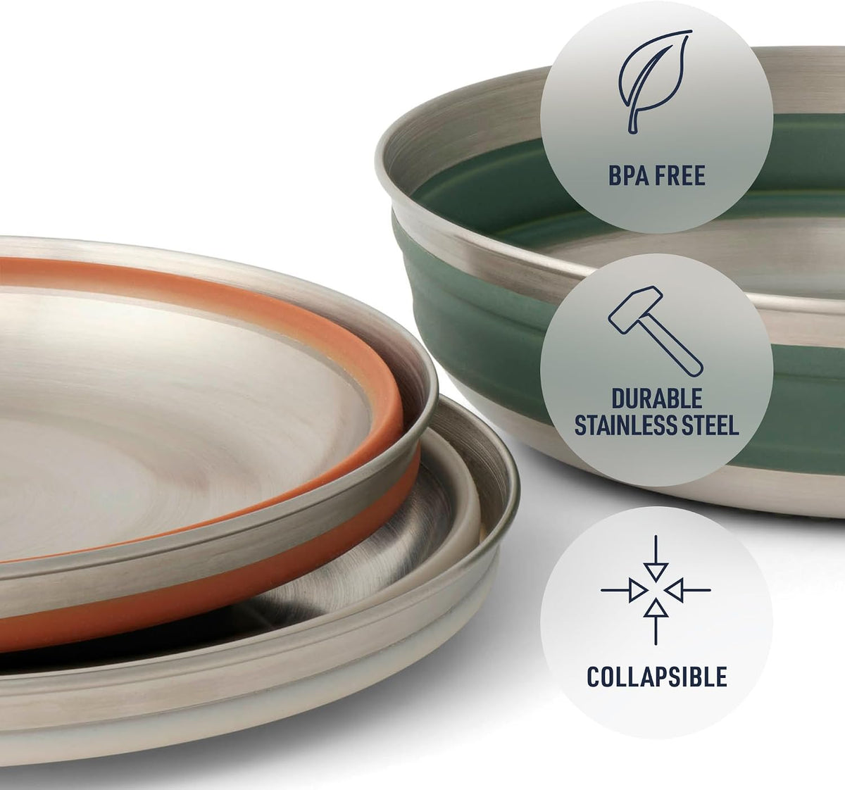 Sea to Summit Detour Stainless Steel Collapsible Bowl - Shop  Camping Bowls at  Trekaline