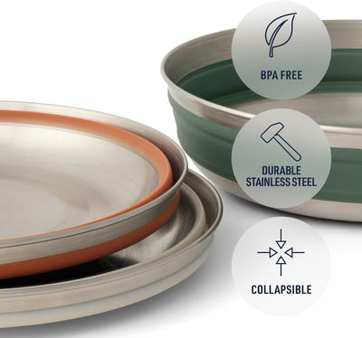 Sea to Summit Detour Stainless Steel Collapsible Bowl - Shop  Camping Bowls at  Trekaline