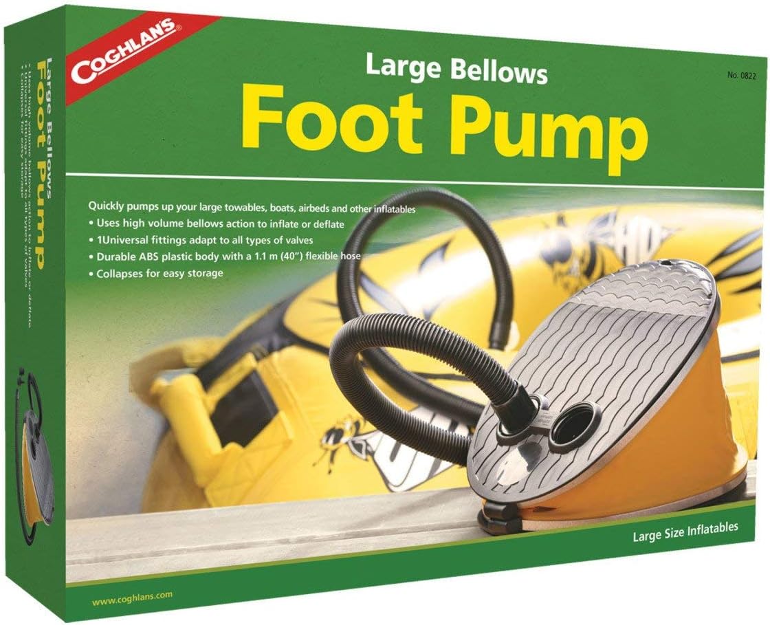 Coghlan's Large Bellows Foot Pump - Shop  Bike Floor Pumps at  Trekaline