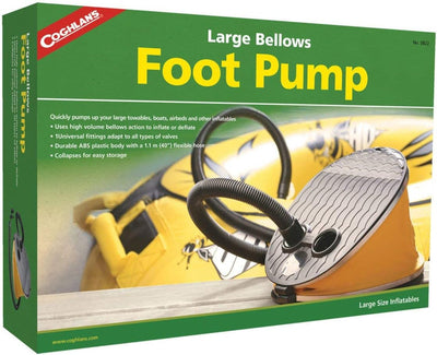 Coghlan's Large Bellows Foot Pump - Shop  Bike Floor Pumps at  Trekaline