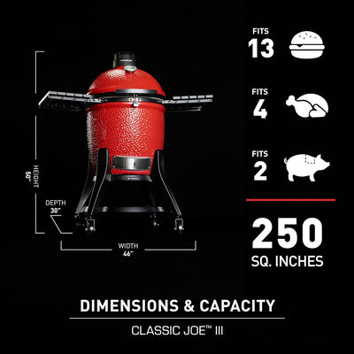 Kamado Joe Classic Joe Series III 18-inch Ceramic Grill