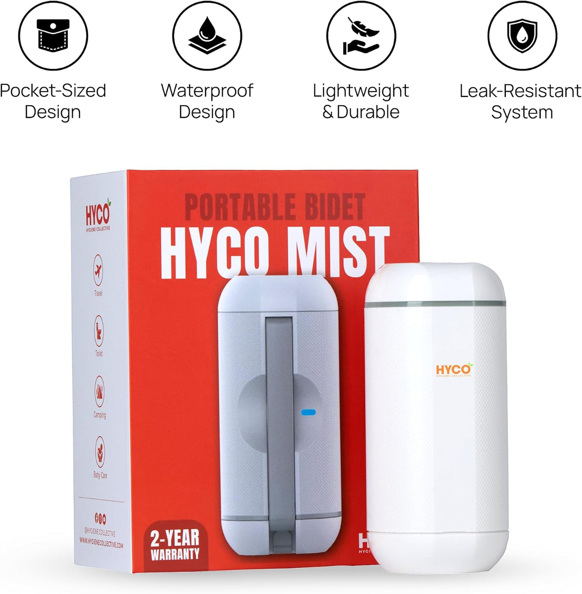 Hygiene Collective Mist Portable Bidet - Shop  Camp Toilets at  Trekaline
