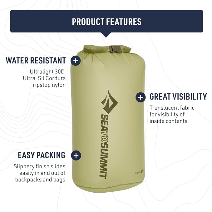 Sea to Summit Ultra-Sil Dry Bag - Shop  Roll-Top Dry Bags at  Trekaline