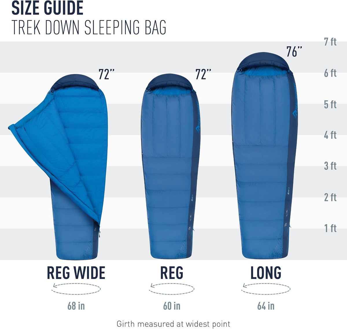 Sea to Summit Trek Down Sleeping Bag Regular 30 F - Shop  Camping Sleeping Bags at  Trekaline