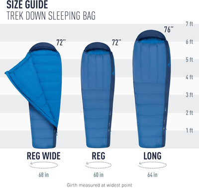 Sea to Summit Trek Down Sleeping Bag Regular 30 F - Shop  Camping Sleeping Bags at  Trekaline