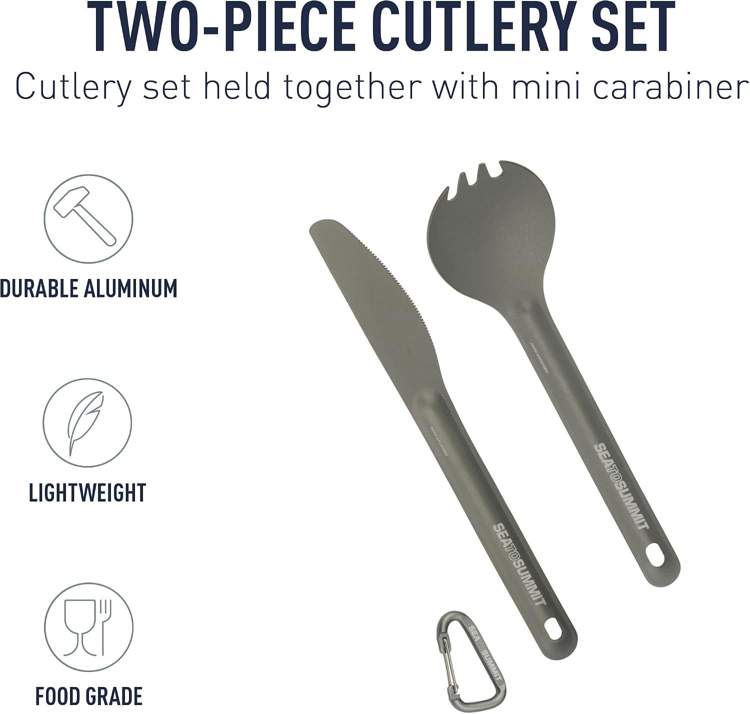 Sea to Summit Alpha Light Spork and Knife Set - Shop  Camping Utensil Sets at  Trekaline
