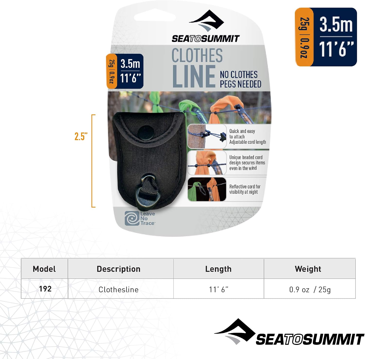 Sea to Summit Lite Line Clothesline - Shop  Clotheslines at  Trekaline