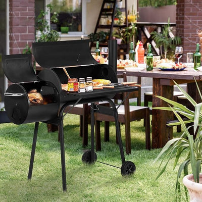 Procamp Round Barrel Double BBQ Grill - Shop  Charcoal Grills at  Trekaline