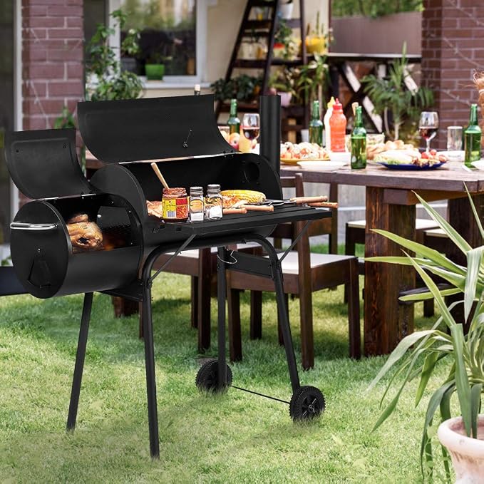 Procamp Round Barrel Double BBQ Grill - Shop  Charcoal Grills at  Trekaline