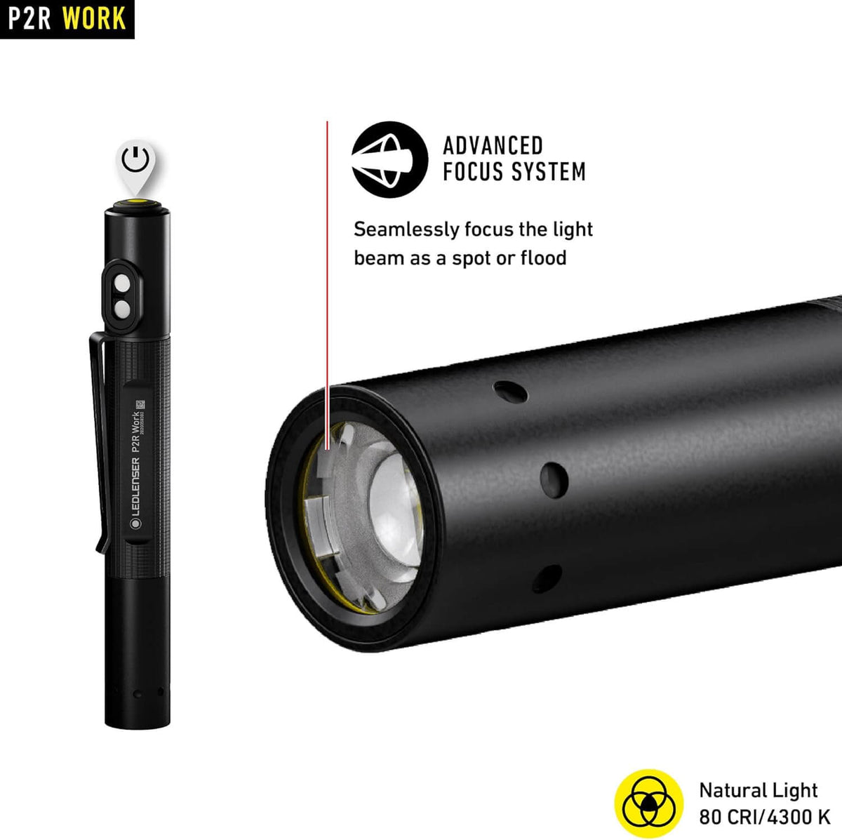 Ledlenser P2R Work Rechargeable Flashlight