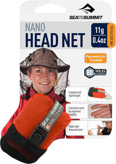 Sea to Summit Nano Head Mosquito Net Permethrin Treated - Shop  Mosquito Net Clothing at  Trekaline