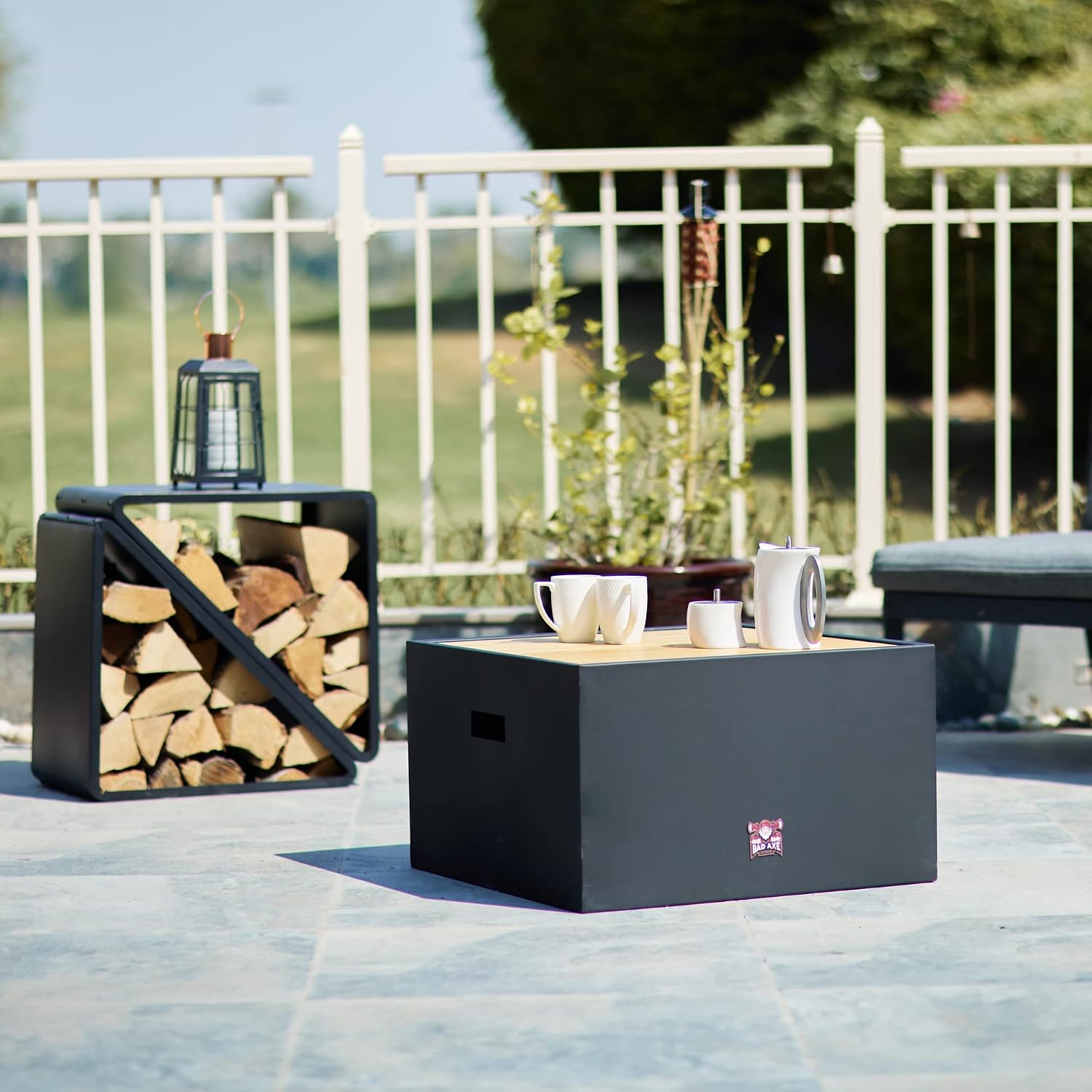 Bad Axe The Log Cabin Fire Pit - Shop  Fire Pits at  Trekaline