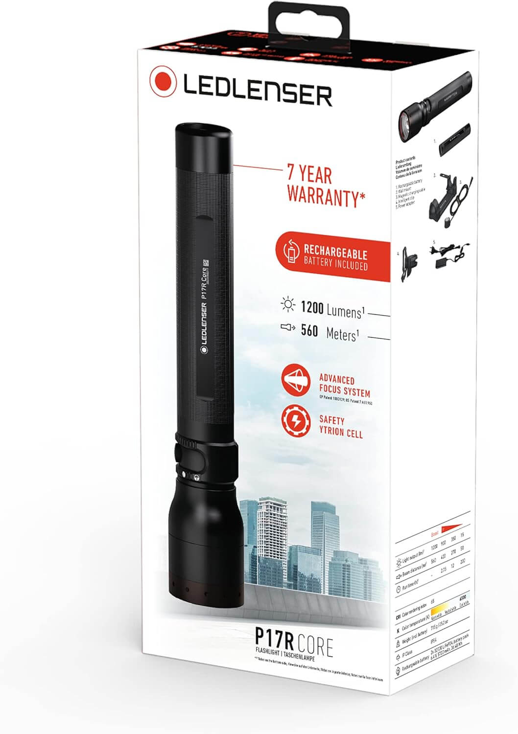 Ledlenser P17R Core Rechargeable Flashlight