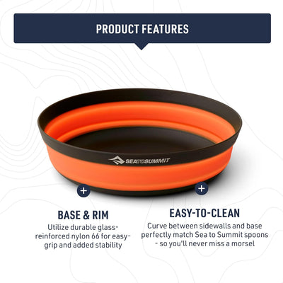 Sea to Summit Frontier Ultralight Collapsible Bowl - Shop  Camping Bowls at  Trekaline