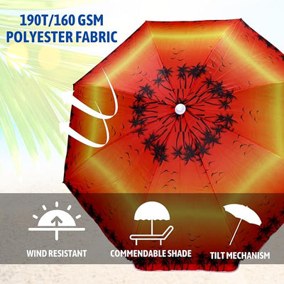 Procamp Portable Beach Umbrella 2m - Shop  Umbrellas at  Trekaline