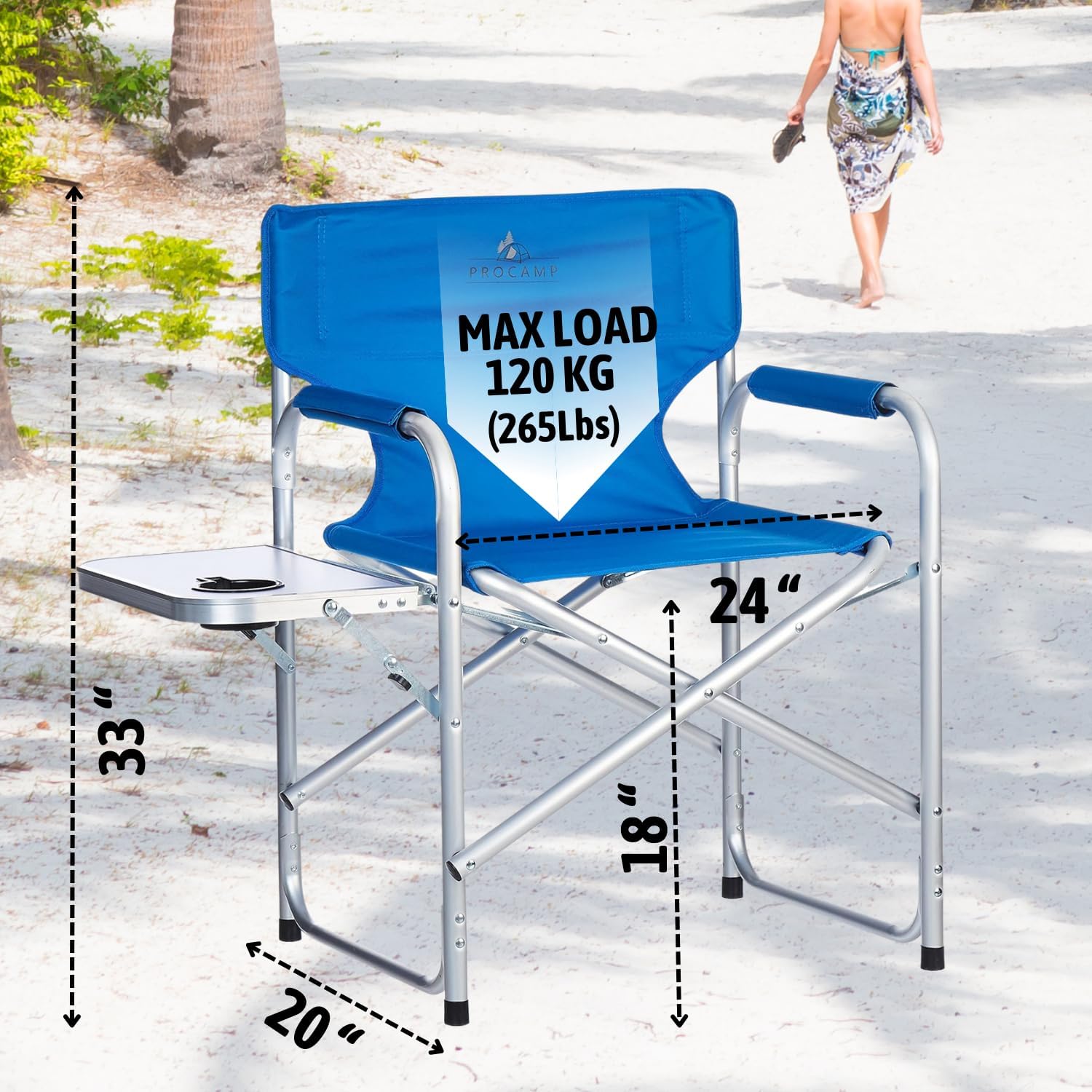 Procamp Aluminum Director Camping Chair - Shop  Camp Chairs at  Trekaline