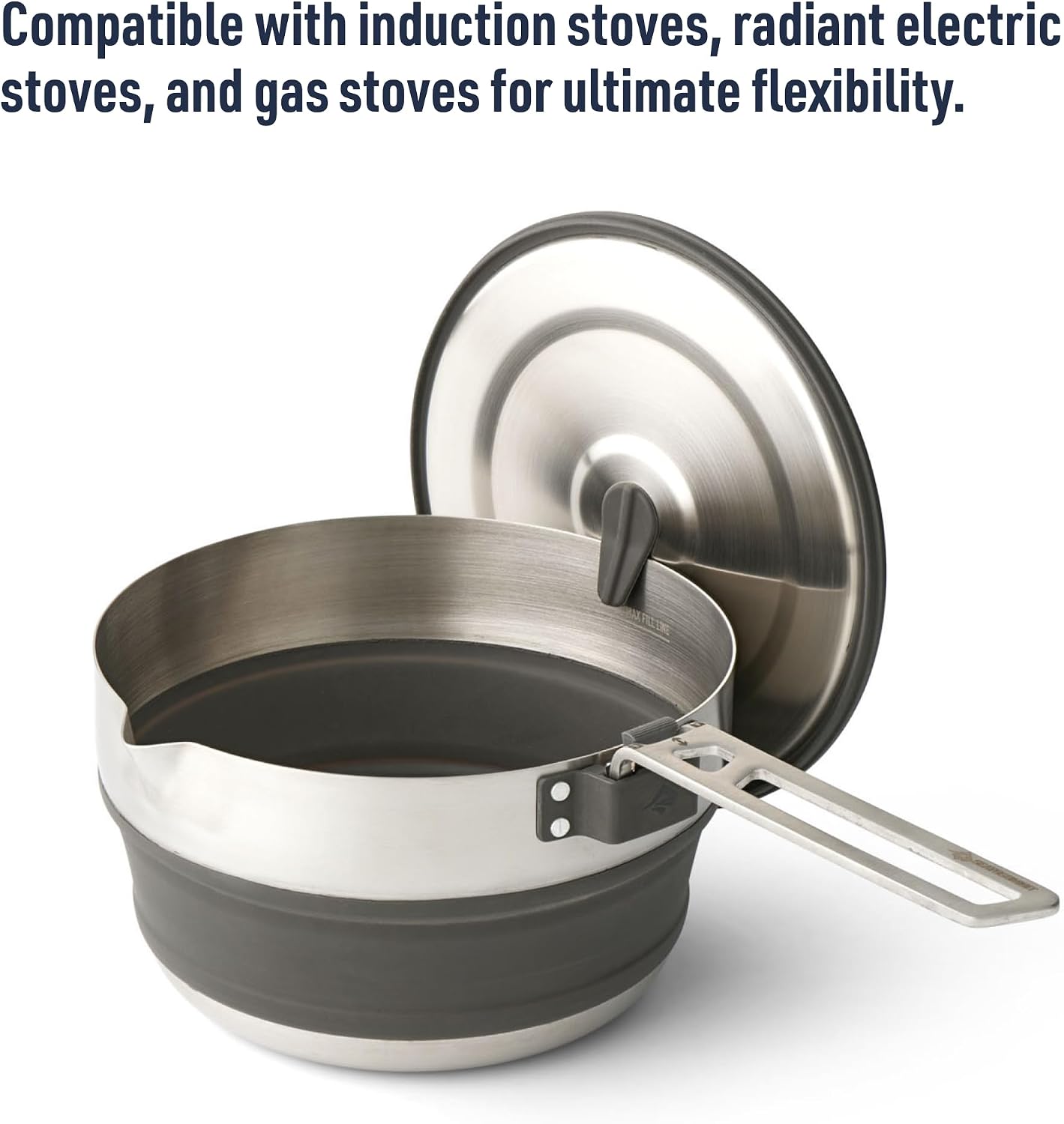 Sea to Summit Detour Stainless Steel Collapsible Pouring Pot 1.8L - Shop  Cook Pots at  Trekaline
