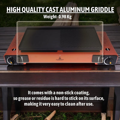 Flamekraft Portable Double Burner Gas Stove - Shop  Camp Stoves at  Trekaline