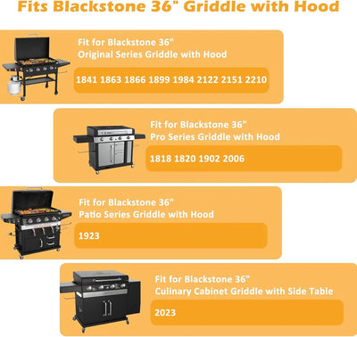 Blackstone 36 Inch Griddle with Hood Cover - Shop  Grill and Fire Pit Accessories at  Trekaline