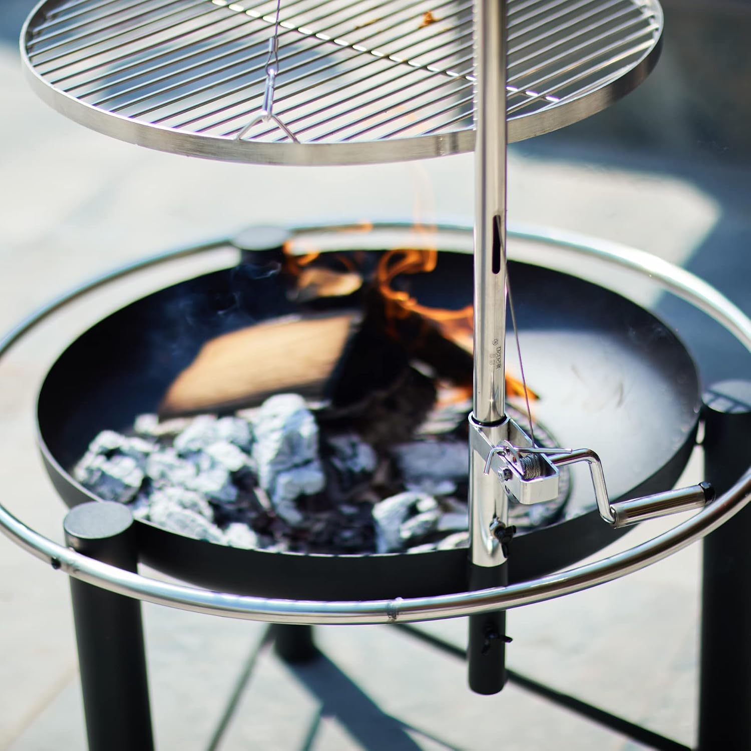 Bad Axe The Hunter Fire Pit with Adjustable Grill - Shop  Fire Pits at  Trekaline