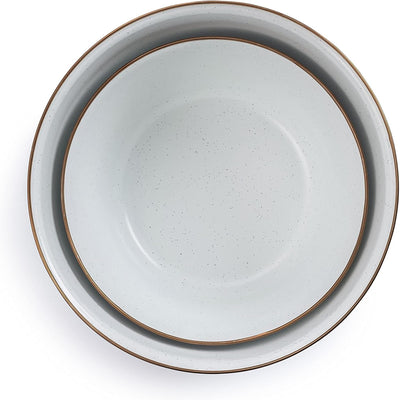 Barebones Enamel Eggshell Mixing Bowl Set of 2 - Shop  Camping Bowls at  Trekaline
