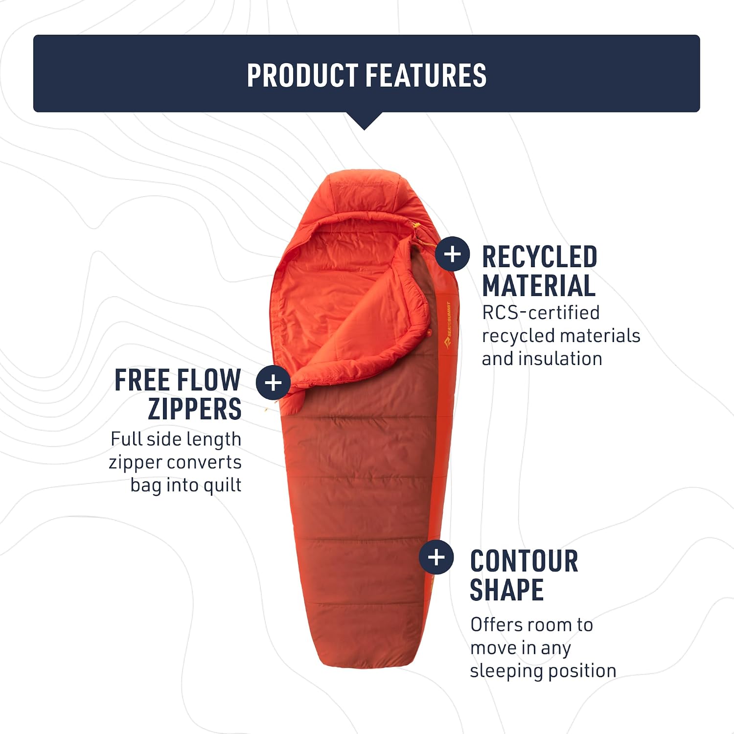 Sea to Summit Hamelin Synthetic Sleeping Bag 15 F - Shop  Camping Sleeping Bags at  Trekaline