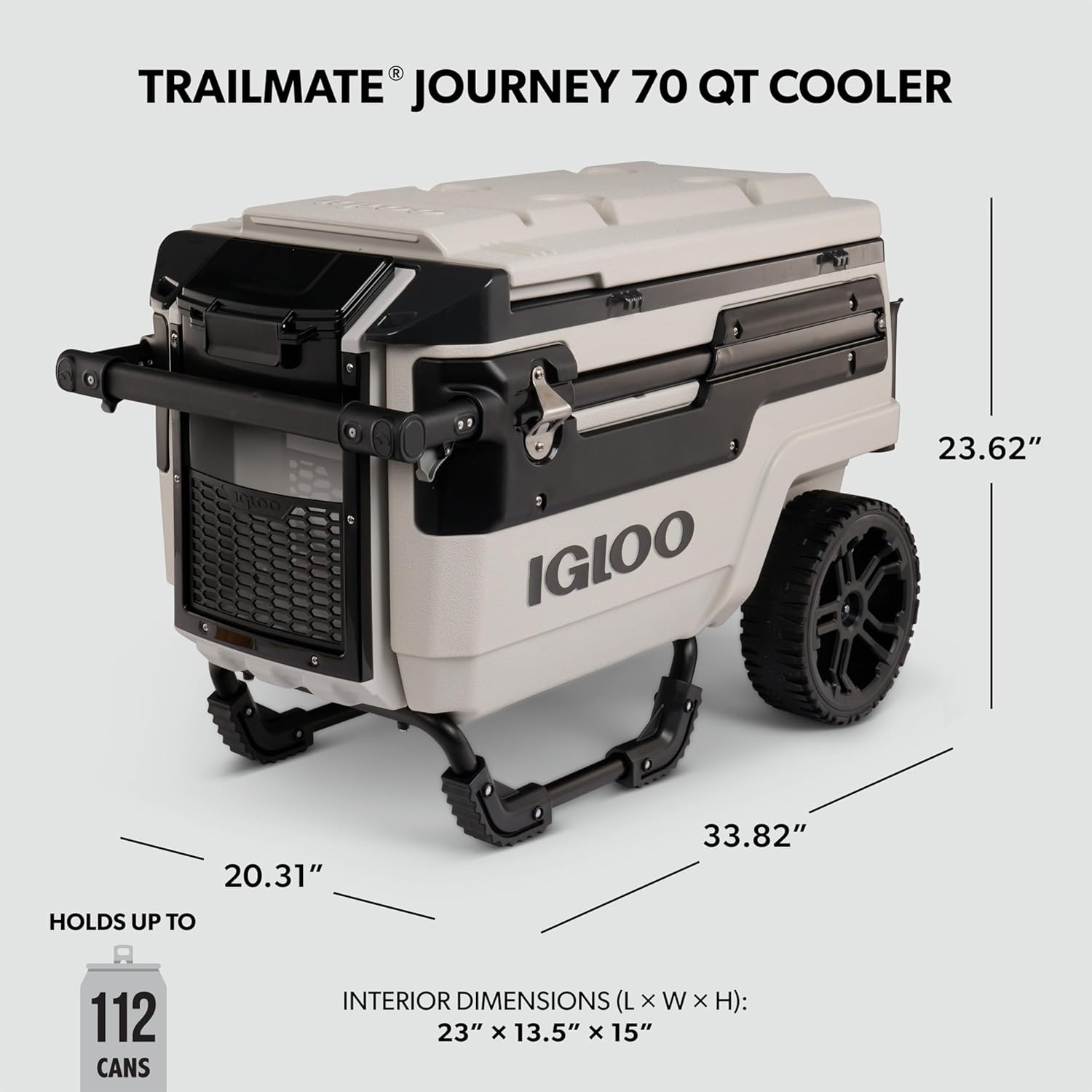Igloo Trailmate Journey Roller Cooler 70 Quart - Shop  Hard-sided Coolers at  Trekaline