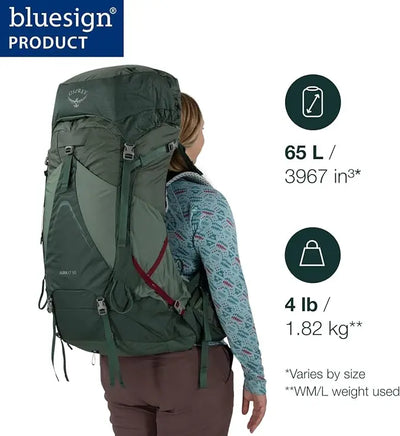 Osprey Aura AG LT 65 Backpacking Pack - Women - Shop  Backpacking Packs at  Trekaline