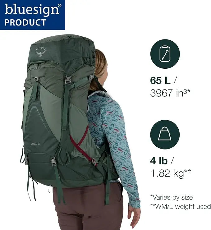 Osprey Aura AG LT 65 Backpacking Pack - Women - Shop  Backpacking Packs at  Trekaline