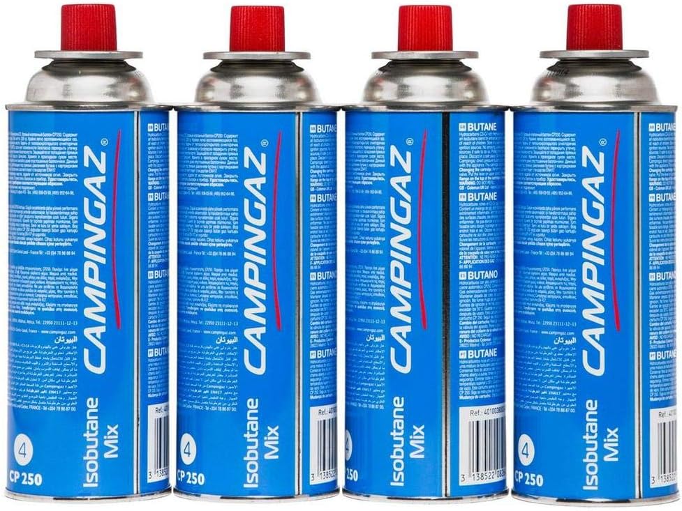 Campingaz CP250 Isobutane Gas Cartridge 4 Pack - Shop  Fuel Canisters at  Trekaline