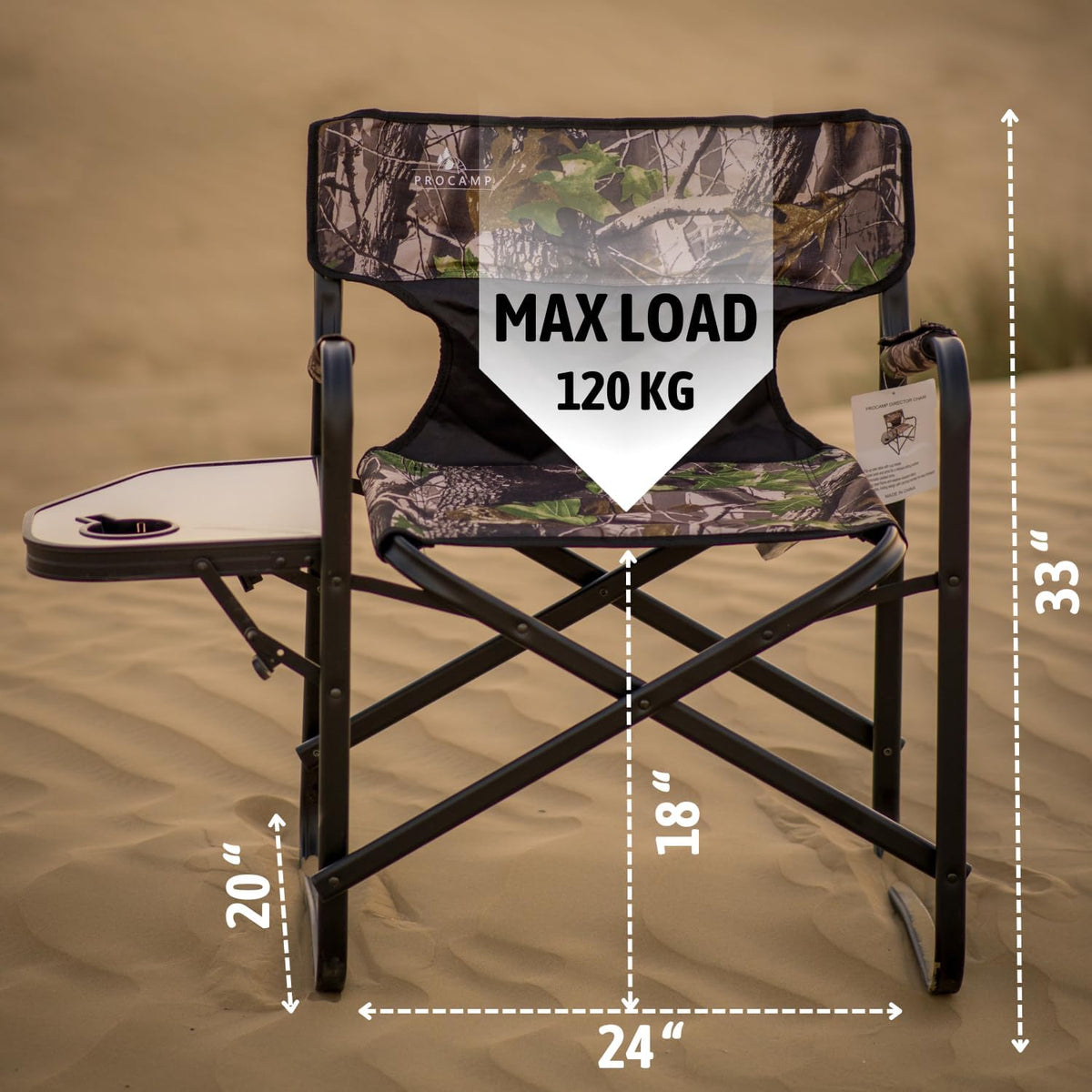 Procamp Director Chair Camouflage - Shop  Camp Chairs at  Trekaline
