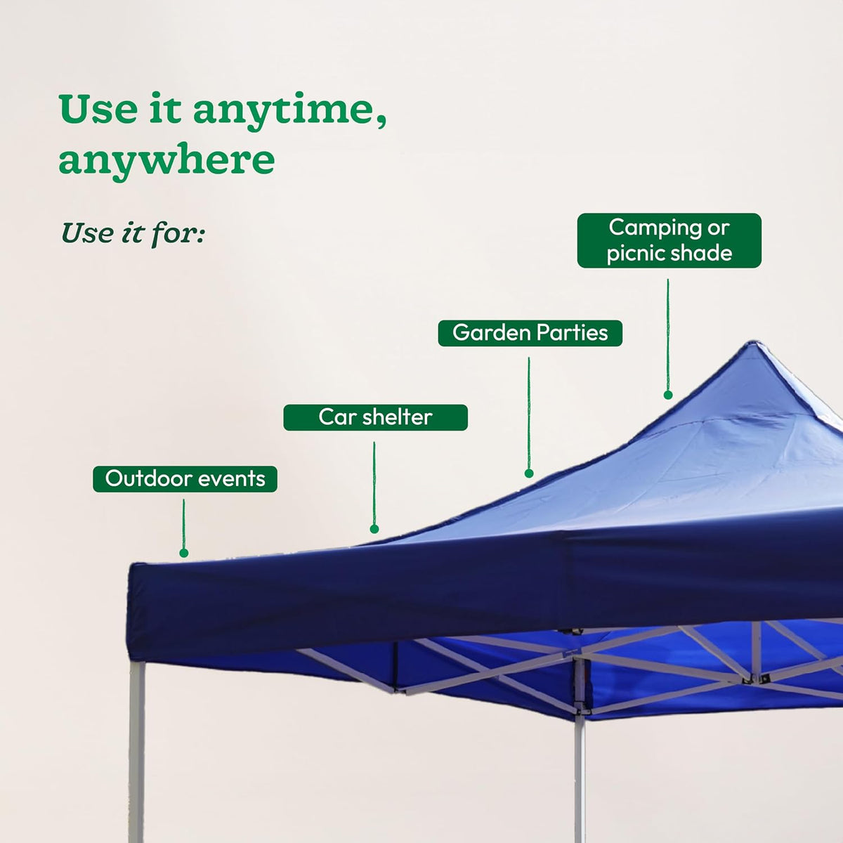 Procamp Garden Gazebo Tent 3m x 3m - Shop  Shade Shelters at  Trekaline