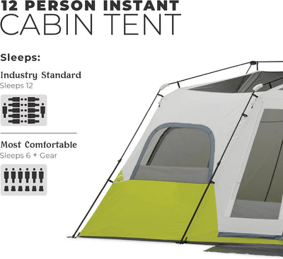 Core Equipment 12 Person Instant Cabin Tent - Shop  Camping Tents at  Trekaline