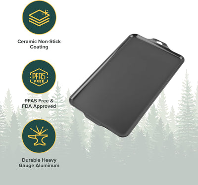 Coghlan's Non-Stick Aluminum Camp Griddle - Shop  Griddles at  Trekaline