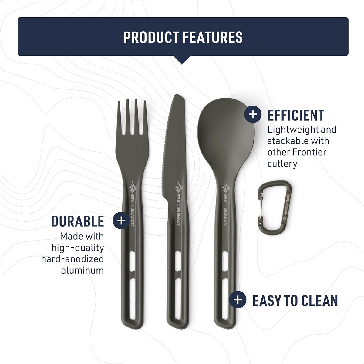 Sea to Summit Frontier Ultralight Cutlery Set - Shop  Camping Utensil Sets at  Trekaline