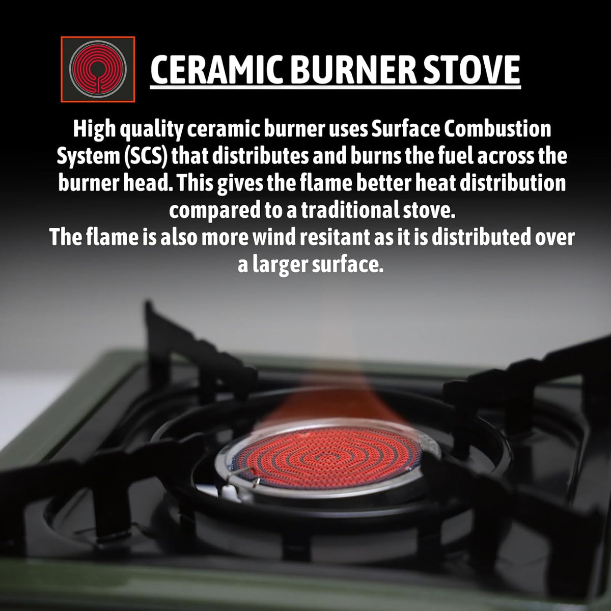Flamekraft Portable Gas Stove with Ceramic Burner - Shop  Camp Stoves at  Trekaline