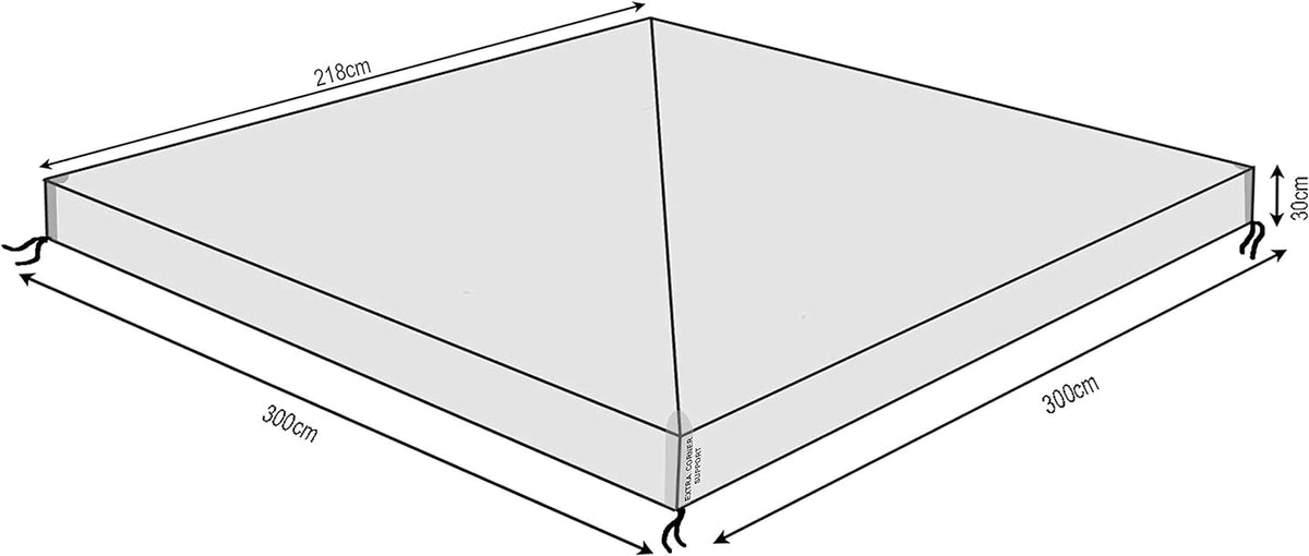 Procamp Waterproof Clear Gazebo Cover 3m x 3m - Shop  Shade Shelter Accessories at  Trekaline
