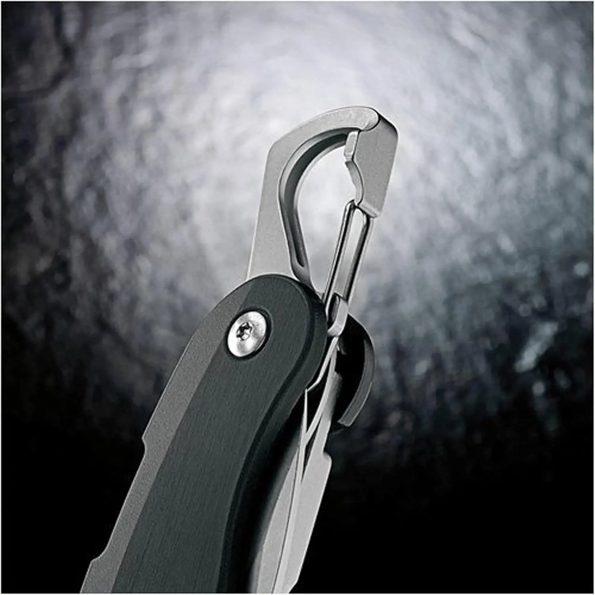 Close-up of the Leatherman C33 folding pocket knife with a sleek design and durable features.